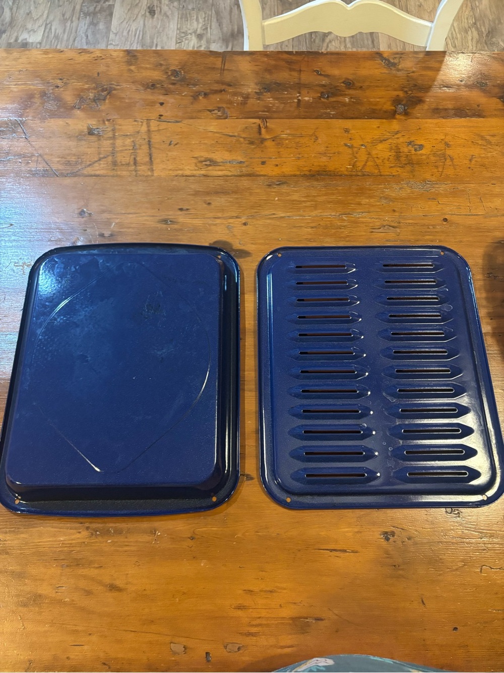 New Frigidaire Broiler Pan Set Part: 5304442087-Cobalt Blue